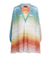 Missoni Short Caftan Cover-up In Shaded Lame Viscose Multicolor In Multi
