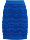 Missoni Crochet-knit Mini Skirt In Blue