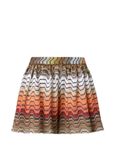 Missoni Zig-zag Mini Skirt In Multi