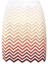 Missoni Zigzag Mini Skirt In White