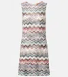 Missoni Zigzag Stripe Sleeveless Knit Minidress In Multi
