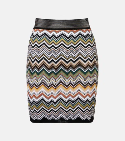 Missoni Zig Zag Miniskirt In Brown