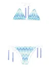 Missoni Mare Fringed Striped Crochet-knit Triangle Bikini