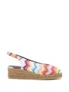Missoni Zigzag Mules In Multi