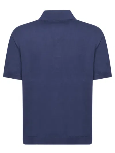 Missoni Zigzag Multicolor Blue Polo Shirt