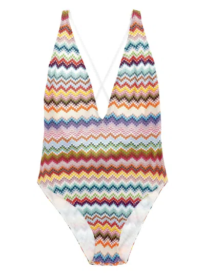 MISSONI ZIGZAG ONE-PIECE SWIMSUIT