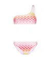 Missoni Zigzag One-shoulder Lurex Bikini In White