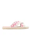 Missoni Zigzag Open Espadrilles In White