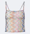 Missoni Zigzag Open-back Top In Multi