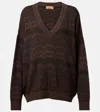 Missoni Zigzag Oversized Sweater In Brown