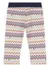 Missoni Zigzag-panelled Trousers In Neutral