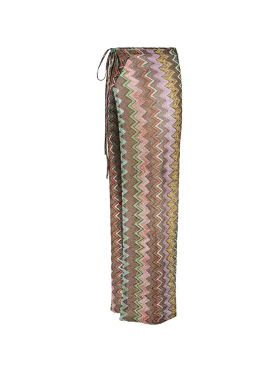 Missoni Zigzag Pareo In Brown