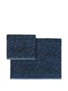 Missoni Zigzag-pattern Bath Towel (set Of Two) In Blue