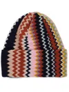 Missoni Zig-zag Pattern Beanie In Multi