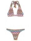 Missoni Zig-zag Pattern Bikini In Multi