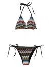 Missoni Zigzag Pattern Bikini Beachwear Multicolor