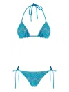 Missoni Zigzag-pattern Bikini In Blue