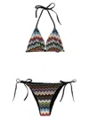Missoni Zigzag Pattern Bikini Beachwear Multicolor In Multi