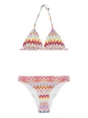 Missoni Zigzag-pattern Bikini In Multi