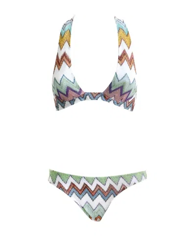 Missoni Zigzag Pattern Bikini In Multi