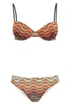 Missoni Zigzag Pattern Bikini In Multi