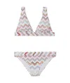 Missoni Zigzag-pattern Bikini In White