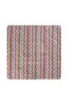 Missoni Zigzag-pattern Blanket In Pink