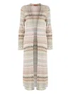 Missoni Zigzag-pattern Cardi-coat In Neutrals