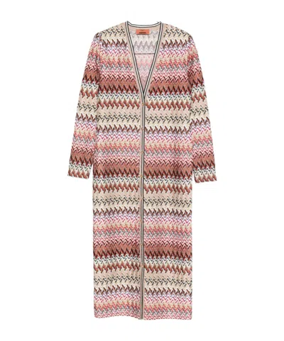 MISSONI ZIGZAG-PATTERN CARDI-COAT
