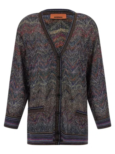 MISSONI MISSONI ZIGZAG PATTERN CARDIGAN