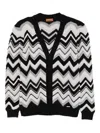 Missoni Zigzag-pattern Cardigan In Black
