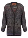 Missoni Zigzag Pattern Cardigan Sweaters And Cardigans Multicolor In Multi