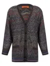 Missoni Zigzag Pattern Cardigan Sweaters And Cardigans Multicolor In Multi