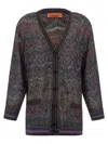 Missoni Zigzag Pattern Cardigan Sweaters And Cardigans Multicolor In Multi