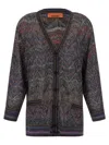 Missoni Zigzag Pattern Cardigan Sweaters And Cardigans Multicolor In Multi