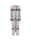 Missoni Zigzag Pattern Coat In Gray