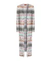 Missoni Zigzag Pattern Coat In Multi