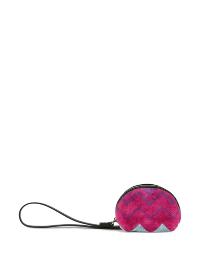 MISSONI ZIGZAG-PATTERN COIN CASE
