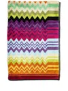 Missoni Zigzag-pattern Cotton Bath Towel In Multicolour