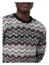 Missoni Zigzag-pattern Crew-neck Sweater In Multi