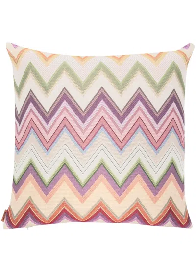 MISSONI ZIGZAG-PATTERN CUSHION