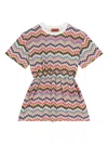 Missoni Zigzag-pattern Dress In Pink