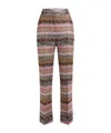Missoni Trousers With Zig Zag Pattern In Brown