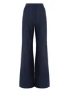 Missoni Zigzag Pattern Flared Trousers In Blue