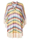 Missoni Zigzag-pattern Fringed Midi Dress In Multi