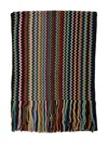 Missoni Zigzag-pattern Fringed Scarf In Multi