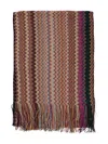 Missoni Zigzag-pattern Fringed Scarf In Multi