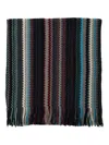 Missoni Zigzag-pattern Fringed Scarf In Multi