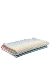 Missoni Zigzag-pattern Fringed Throw In Rot