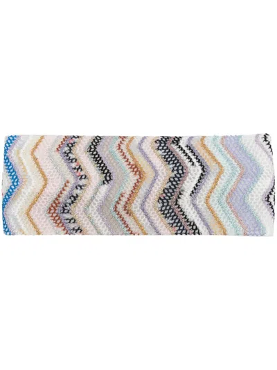Missoni Zigzag Pattern Hair Band In Multicolor